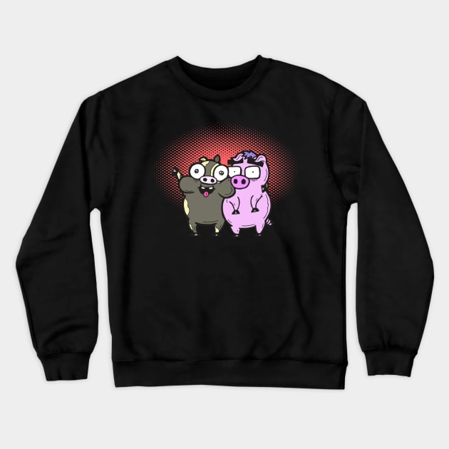 Cash Grab Pigs - Besties! Crewneck Sweatshirt by calavara